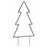 vidaXL Christmas Light Decoration with Spikes Tree 80 LEDs 23.6"